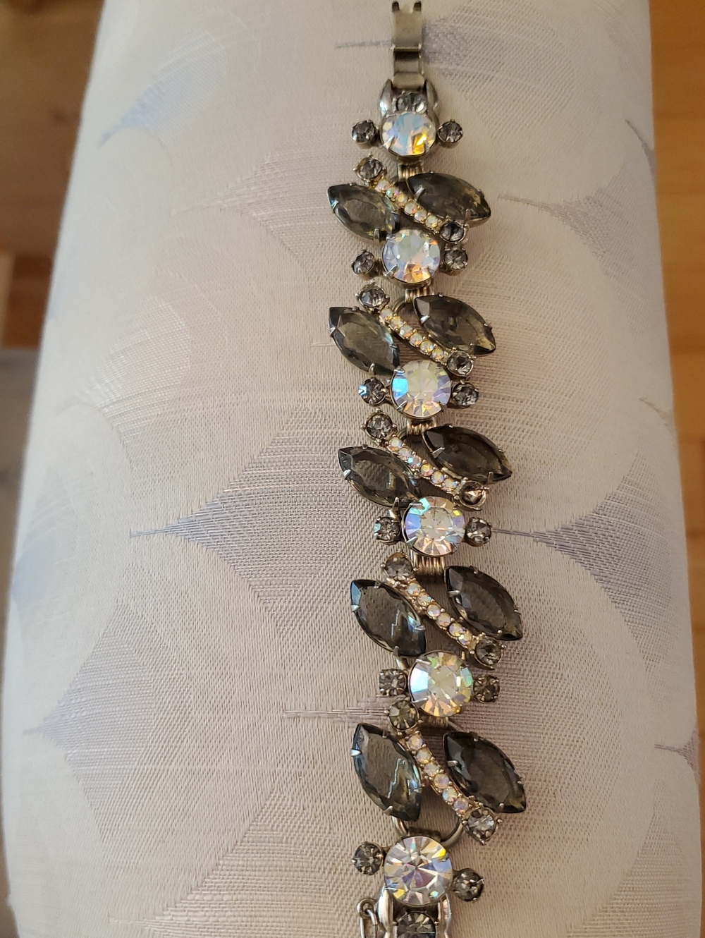 Crystal and Smoky Marquise Bracelet Vintage Weiss
